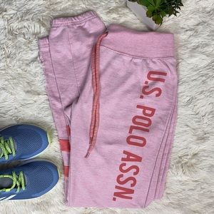 U.S. Polo Assn. pink sweats